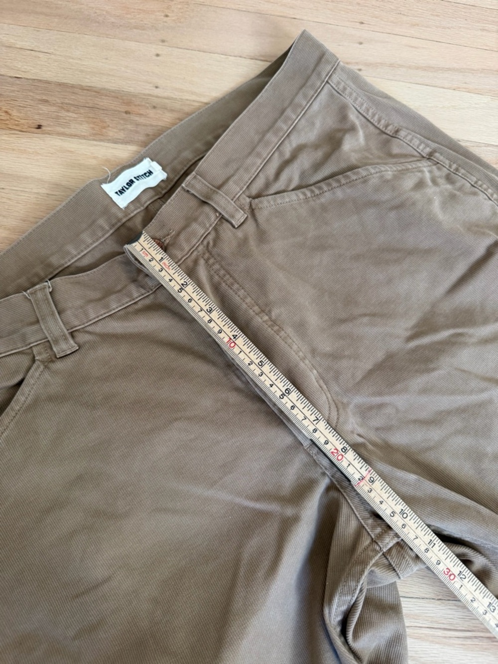 Taylor Stitch Camp Pants Tan Brown Mens Size 33 Neutral Spring Casual Minimalist - Picture 7 of 10